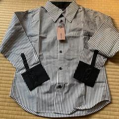 COMME CA ISM ストライプ 長袖シャツ 130A