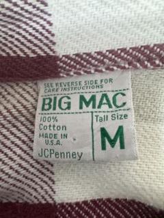 BIG MAC ネルシャツ