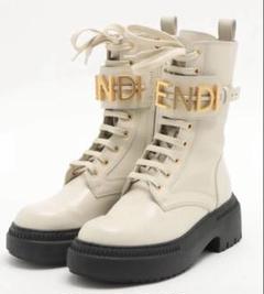 フェンディ レザー ブーツ 36 FENDI バイカーブーツ 23
