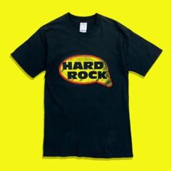 00s Y2K HARD ROCK ハードロック ロゴチビTシャツ ブラック