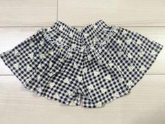 ショートパンツ　女の子　90センチ　花柄　ギンガムチェック