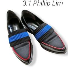 3.1 phillip lim クラックドレザー風ローファー 3.1 phillip lim クラックドレザー風ローファー