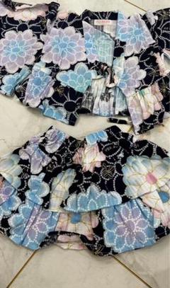 メゾピアノ 着物ドレス 100cm 花柄