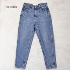 シンゾーン　CARROT DENIMキャロットデニム　ハイウエスト　L　ブルー