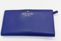 kate spadeケイト スペード 長財布 財布 青 ユニセックス 極美品