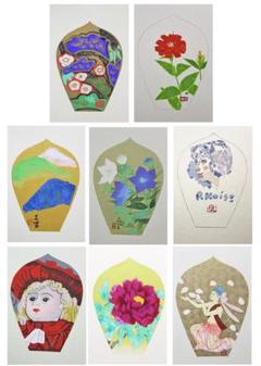 人気新品 徳力富吉郎 【散華・精進の組（額装1点色紙7点組）片岡球子他 版画