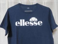 古着y2k 90s ellesse ネイビー ストライプ ジップアップセーター