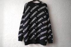 VETEMENTS 20AW モノグラムロゴクルーネックニットセーター VETEMENTS 20AW モノグラムロゴクルーネックニットセーター
