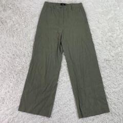 セオリー パンツ リネン62% カーキ