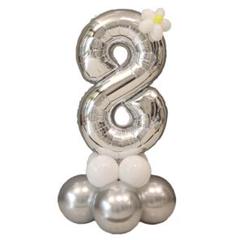 ❣️ 数字バルーン 数字8 誕生日 飾り付け 数字 32インチ 約1m 風船