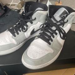 Nike エアジョーダン1 midミッド ライトスモーク 28.5