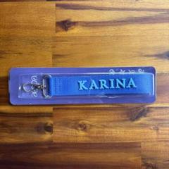 aespa 直筆メッセージ入りタグ　KARINA カリナ エスパ　公式グッズのサムネイル