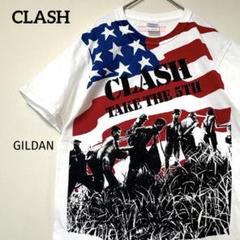 CLASH Tシャツ TAKE THE 5TH 白 Ｓ ロックTシャツ 希少 The Clash - Take The 5th T-Shirt - Mens from TShirtGrill UK
