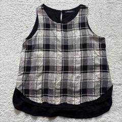 rehellinen レヘッリネン リボン ブラウス プルオーバー グレー系 2WAYフラワーレース襟付きリブニットプルオーバー