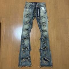 【新品未使用】VALABASAS フレアデニム 30 バラバサス　ブルー