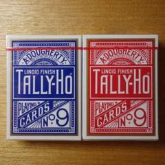Tally-Ho Gold Trim 青裏、赤裏 2デックセット Tally-Ho Gold Trim 青裏、赤裏 2デックセット - メルカリ