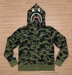 APE BAPE  KAWS camo 迷彩　パーカー　スウェット　L シャーク A BATHING APE (ア ベイシング エイプ) 00s 1stカモ 猿迷彩