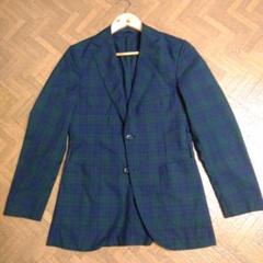 【極美品】ベルベスト　BELVEST　スーツ　セットアップ　ネイビー　ストライプ Belvest（ベルベスト）SUPER120'sウールサキソニーチョーク