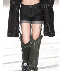 pameo pose パメオポーズ　gimmick denim Black pameo pose パメオポーズgimmick denim Black
