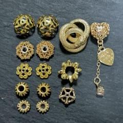 特別SALE❣️いろいろ金属パーツセット 花座 ロンデル①
