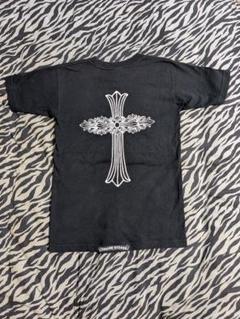 クロムハーツ　フローラルクロスデザイン半袖tシャツ