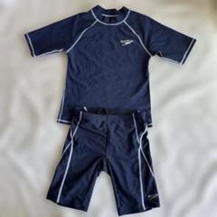 SPEEDO ネイビー 水着 140cm 半袖