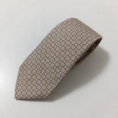 ユナイテッドアローズ 小紋柄ネクタイ シルク×リネン ベージュ系 美品
