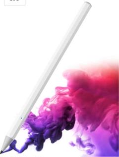 タッチペン 極細 iPad対応 超高感度 お絵描き メモ取り ホワイト