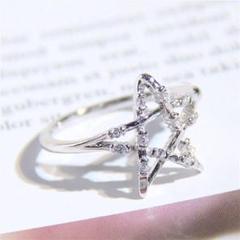 指輪 スター 星 ダイヤ アート 結婚 婚約 花嫁 誕生日 記念日 ギフト