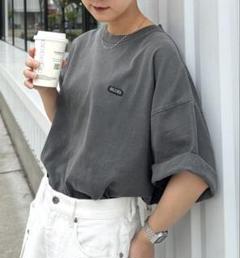 未使用。CIAOPANIC TYPY オーバーダイボックスロゴステッチ Tee