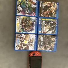 PS Vita 本体 レッド + ゲーム6本セット