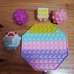 ポップイットおもちゃ 5個セット サメデザイン プッシュポップ