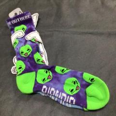 ★RIPNDIP★リップンディップ★靴下★エイリアン総柄【新品未使用】男女兼用】のサムネイル