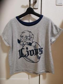 ライオンズ 　LIONS　Tシャツ グレー 　フリーサイズ