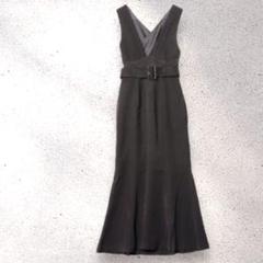 MURUA サロペットスカート size1 ブラック ベルト フレア