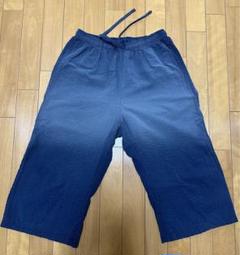 UNIQLO ユニクロ コットンリラコ(シアサッカー・無地)(L)ネイビー 濃紺