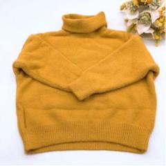 ハイネック 長袖 ベビー キッズ もこもこ ふわふわ あったか ニット 80