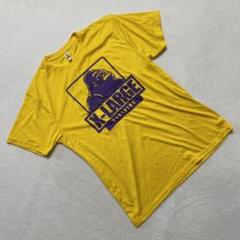 glimmer X-LARGE Tシャツ イエロー 半袖 大きいロゴ カジュアル
