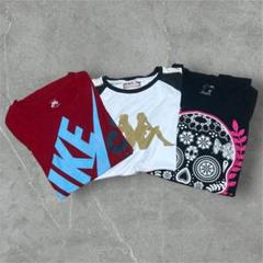 【L74】アメリカ古着Tシャツまとめ3枚セットキッズサイズアソート