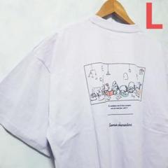 【新品】【送料無料】【L】ハローキティ サンリオ Tシャツ パープル レディース