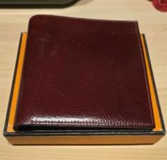 値下げ不可 ヴィンテージエルメス 2つ折り 財布 リセ レッド