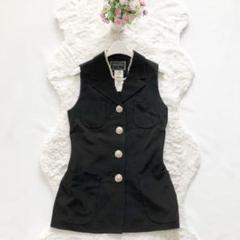 VERSACE*ヴェルサーチ ヴィンテージベスト　ビスチェ　金ボタン　イタリア製 VERSACE*ヴェルサーチ ヴィンテージベスト ビスチェ 金ボタン