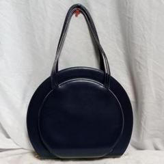 美品 銀座かねまつ 黒 レザーハンドバッグ 日本製 上品 フォーマルにも◎ ギンザカネマツ/銀座かねまつ】 ハンドバッグ レザー
