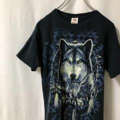N-3956 フルーツオブザルーム ウルフプリント Tシャツ アニマルT S