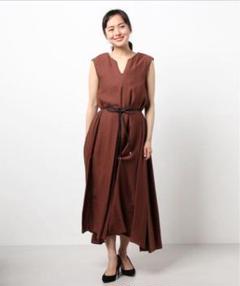 近年モデルELENDEEK LINEN LIKE TENT OPシャツワンピース