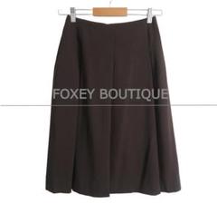 フォクシーブティック フレアスカート ダークブラウン ティアードデザイン 2025年最新】FOXEY BOUTIQUE カラー：ブラウン系 フレアスカート