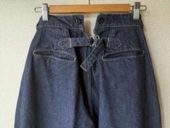 LENO　セルヴィッジ デニム バックル バック/ワイドデニム LENO セルヴィッジ デニム バックル バック/ワイドデニム - メルカリ