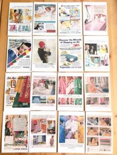 #022 レトロアメリカン雑誌系ポストカード16枚セット