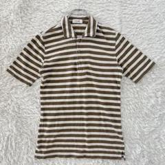 45rpmゆったりボーダーカノコポロシャツ