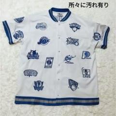 unique NBA　チームロゴパッチ半袖ジャージブルゾン 00年代　3XL